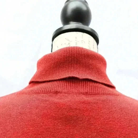 Orvis Charles F. Orvis Size XL wool/cashmere rust colored long sleeve turtle nec - Picture 3 of 11